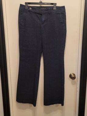 Banana Republic Dark Indigo Wide-Leg Jeans